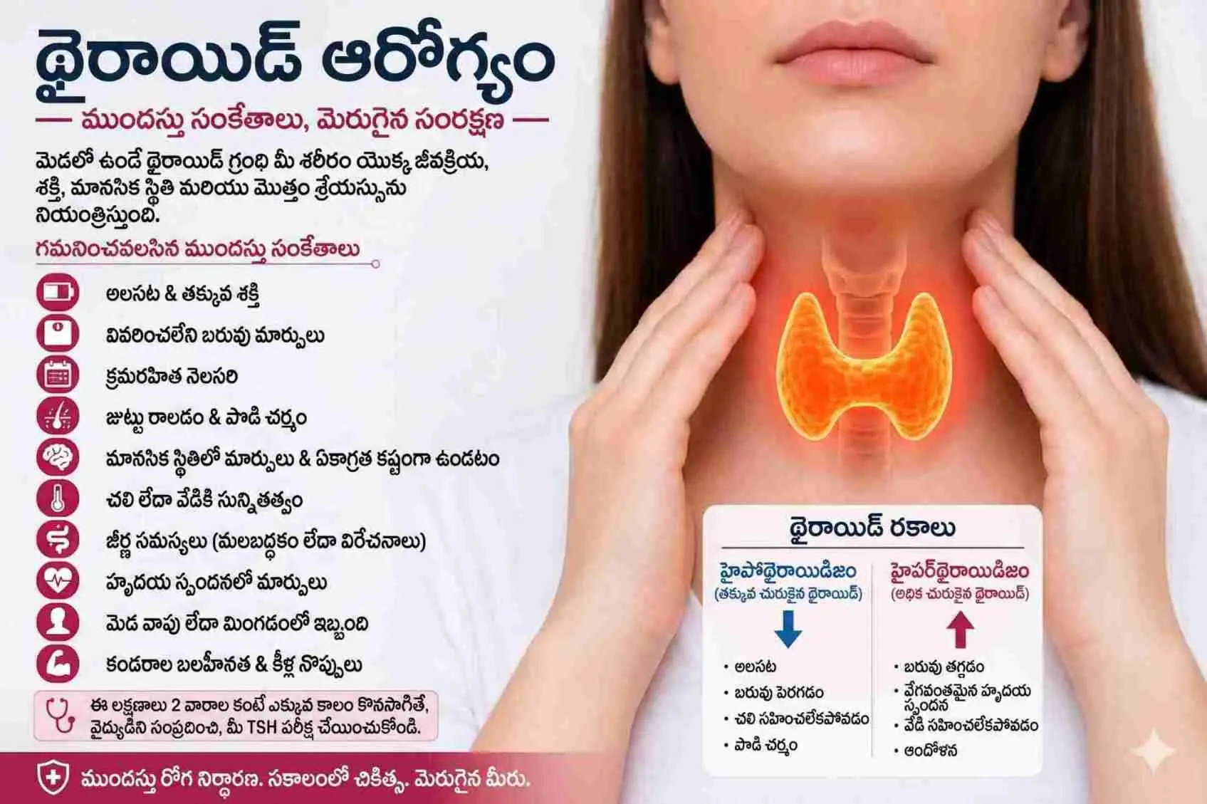 మహిళల్లో థైరాయిడ్ ముందస్తు లక్షణాలు ఇవే…!